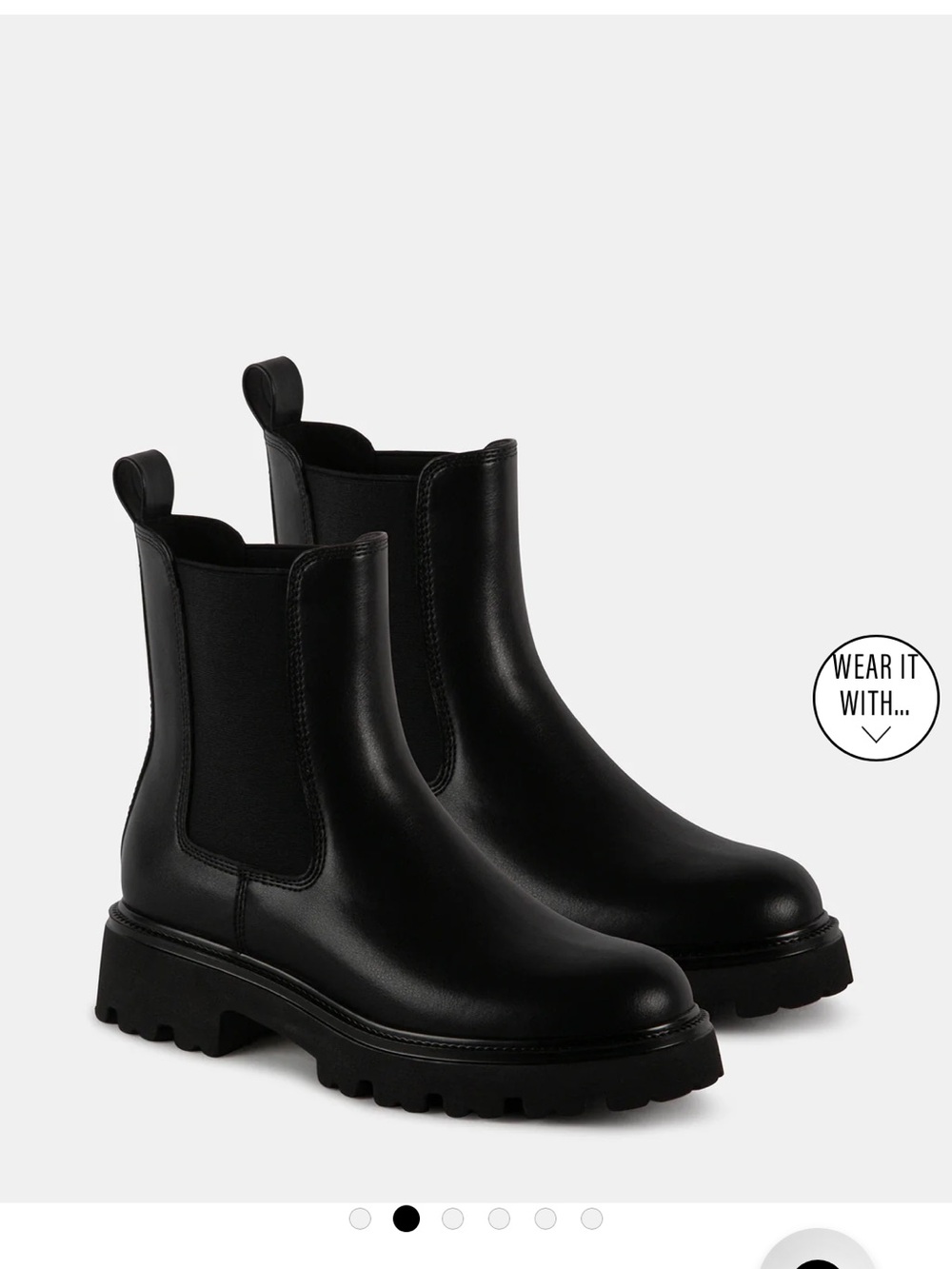 Chunky Black Chelsea Boots
